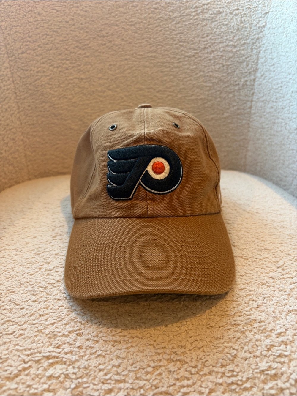 Brown Baseball Cap with Embroidered Logo